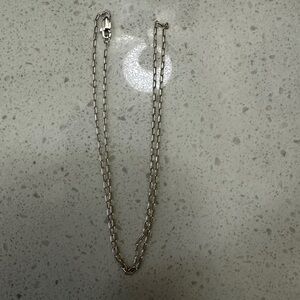 16” Elegant Sterling Silver Chain Necklace